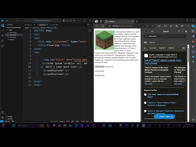 HTML - Float & Clear with CSS