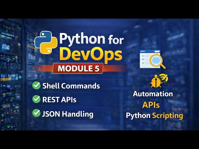 Python for DevOps | Module 5 | Automation, Shell Commands & REST APIs 🚀