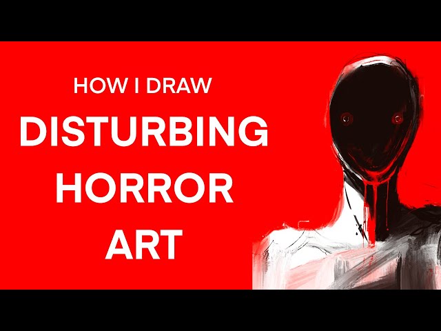 Cómo dibujo ARTE DE TERROR PERTURBADOR siendo ilustrador profesional