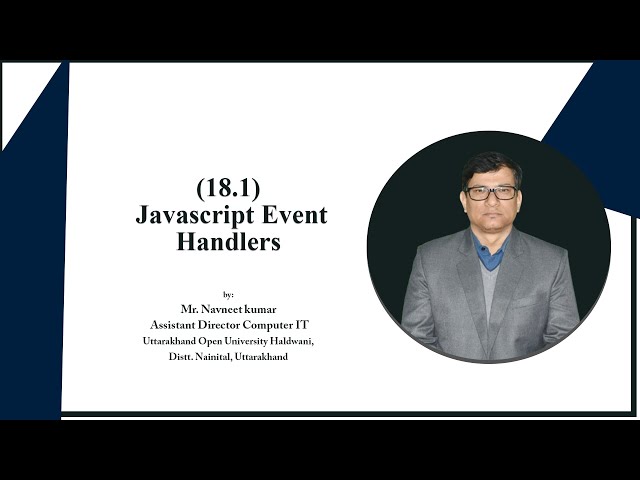 Javascript Event Handlers (Part-1)