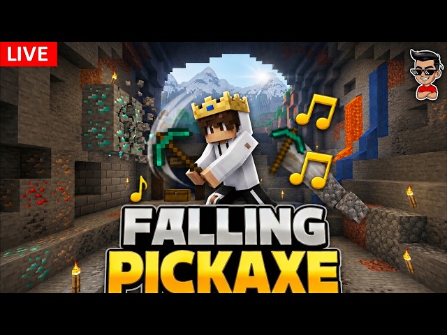 🛑 Falling Pickaxe Live 😎 #shorts