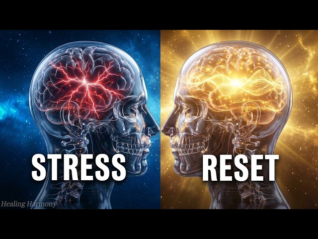 40Hz Binaural Beats + 963Hz | DEEP BRAIN REBOOT DURING SLEEP: Cortisol Flush & Mind Reset