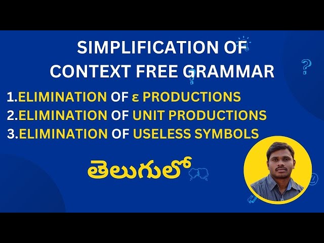 59. Simplification of CFG | Reduction of CFG |  Minimization of CFG | TOC | FLAT | ATFL