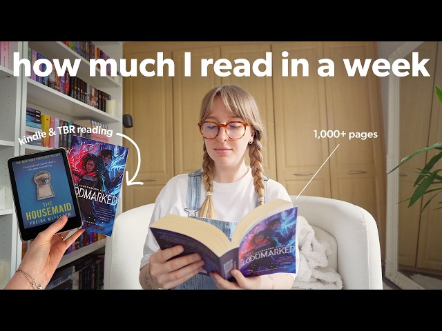 How much I read in a week *realistic as a fast reader* 📖🎧 TBR & kindle reading vlog