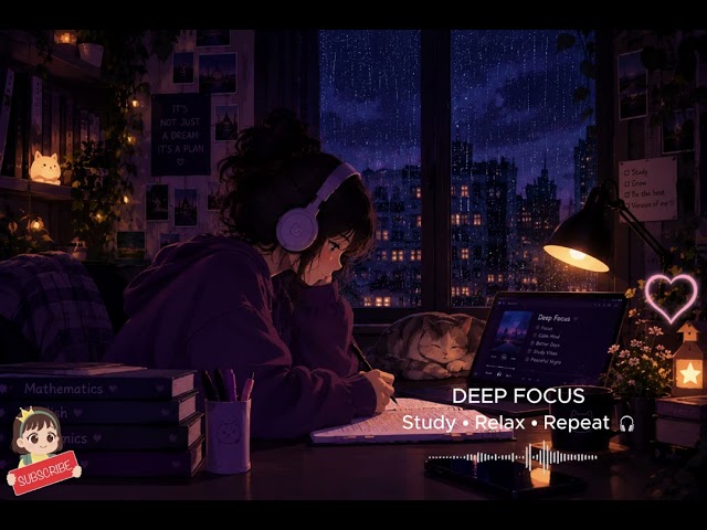 Deep Focus Music | Lo-fi music| 15m Study, Focus & Relaxation. #foryou #trending #lofimusic #study