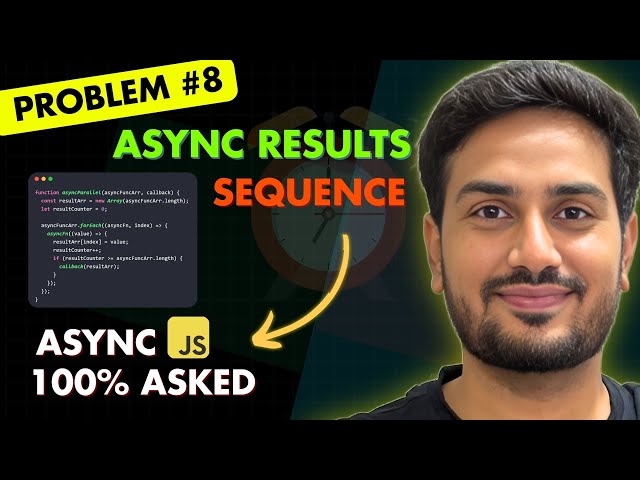 Ep06 | Run Async functions in parallel & sequential output | Most Asked Async JS Interview Problem