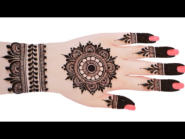 😱🔥easy top Arabic mehndi design-weddingDulhan special #mehndidesign-simple#henna #madhi#eid #mehandi