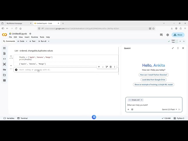 Google Colab দিয়ে Python শেখা | Python List সম্পূর্ণ বাংলা Tutorial
