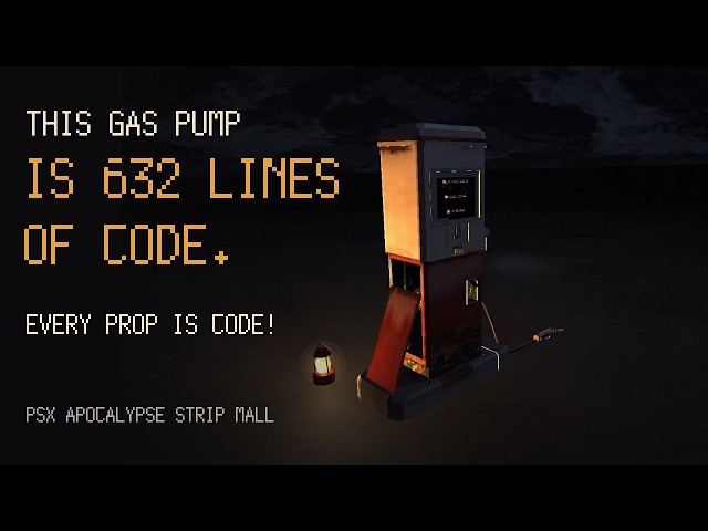 PSX Apocalypse Strip Mall | Every prop is code: all 25 props, each with its specs