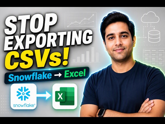 Stop Exporting CSVs! Connect Excel Directly to Snowflake (ODBC Tutorial)