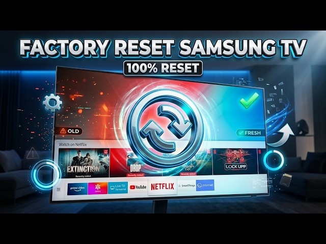 Factory Reset Samsung TV 🔥 Fix Problems & Restore Original Settings!
