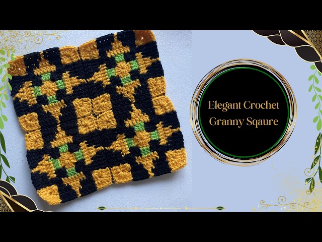Beautiful & Elegant Granny Square Design ✨ | Step-by-step Crochet Tutorial