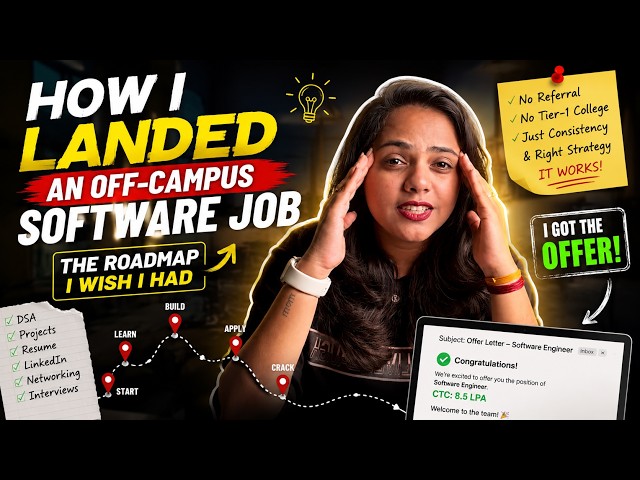 Tier 3 College ➡️ Off Campus Placement - Heg crack Madide? |  SDE Roadmap for success