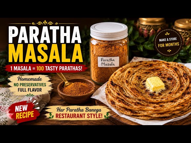 HOMEMADE PARATHA MASALA | No Preservatives | Full Flavor & Health | Storable 