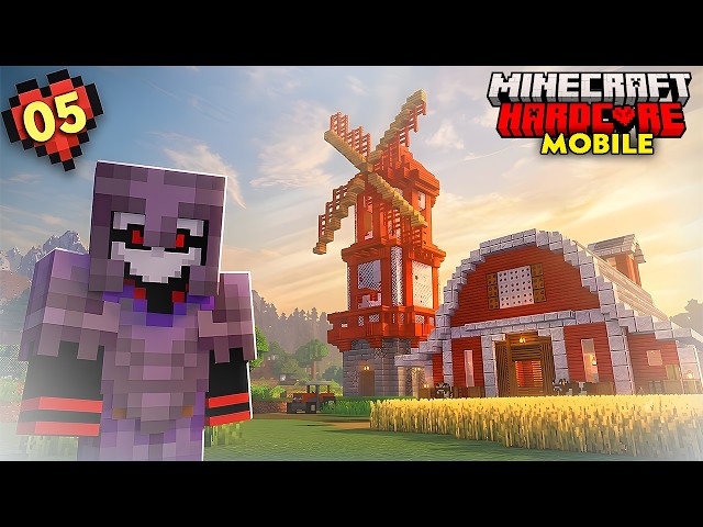 I BUILT AN BARNHOUSE IN MINECRAFT HARDCORE!🔥