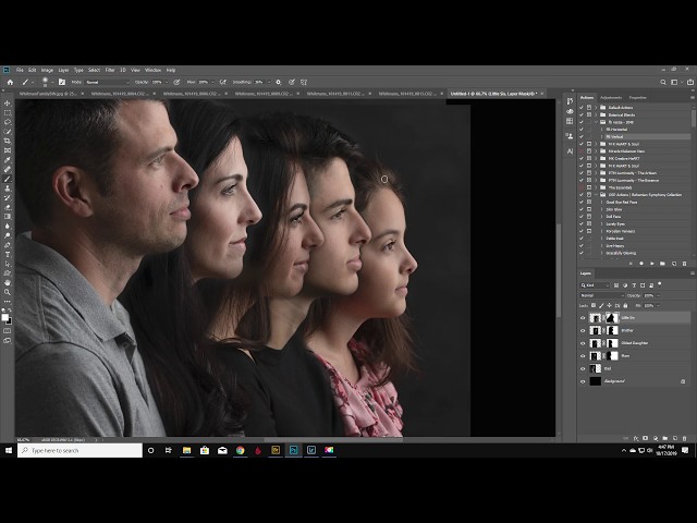 Family Composite Profiles editing tutorial in Photoshop
