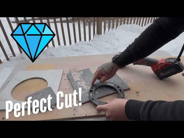 How to Cut a Perfect Circle in Tile for a Toilet Closet Flange
