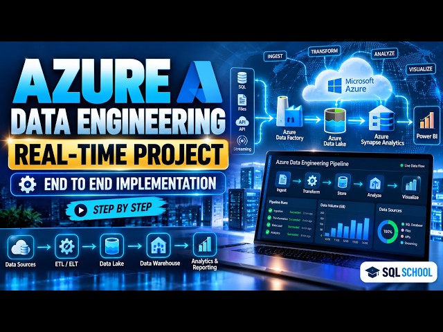 Video 1 : Azure Data Engineering Real Time Project  End to End Implementation