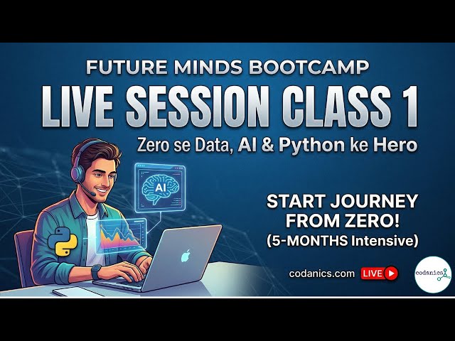 Class 1: Future Minds Bootcamp Live Session | Intro to AI & Python (Urdu/Hindi) 🔴🚀