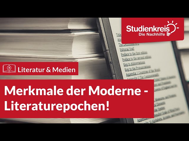 Characteristics of Modernism - Literary Periods! | Understanding Literature with Studienkreis
