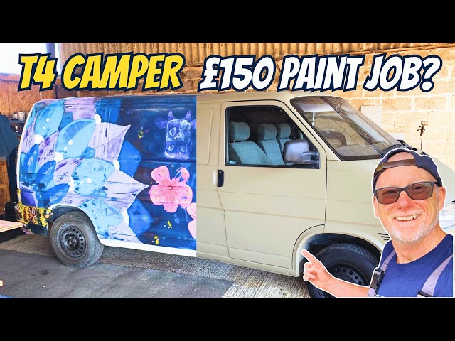 I Repainted My VW T4 Camper Van For £150 (Budget DIY Respray)