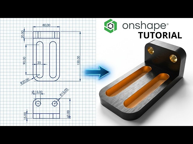 Onshape 360 From Zero | Beginner Step-by-Step  Tutorial #16