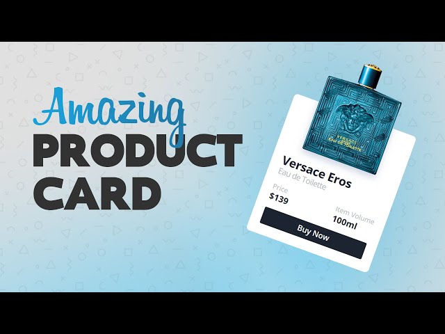 How to create Product Card using HTML & CSS