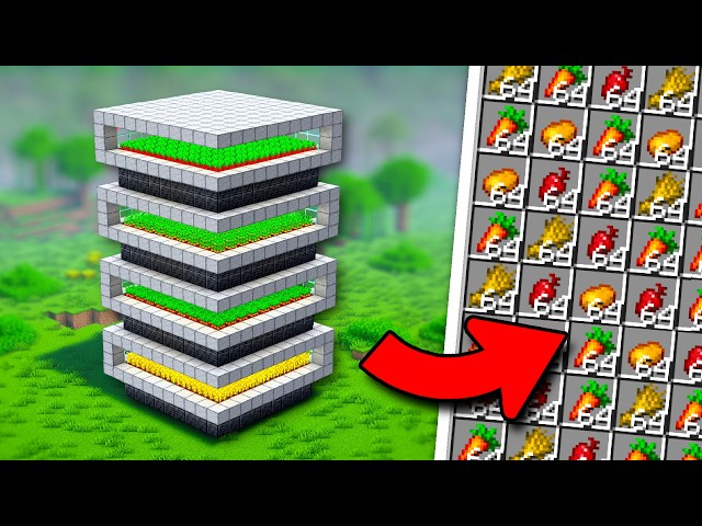 NEW Minecraft Auto Crop Farm 26.1+ | BEST DESIGN! (5000 Items/h)