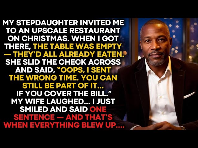 THE CHRISTMAS DINNER THAT TURNED INTO A CHECK — AND A RECKONING...