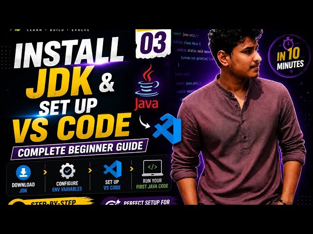 INSTALL JDK & SET UP VS Code (Step by Step) | Start Coding Today! ☕ | Learn Java like an Engineer