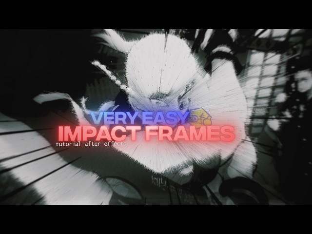 EASY IMPACT FRAMES TUTORIAL (after effects)