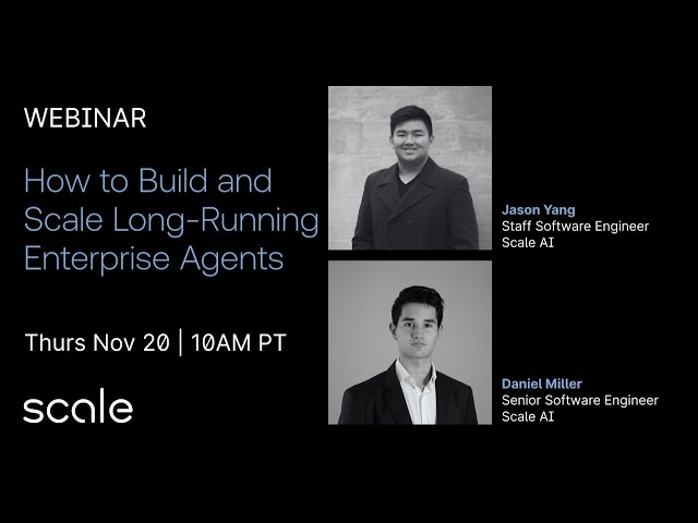 Making AI Work: How to Build and Scale Long Running Enterprise Agents