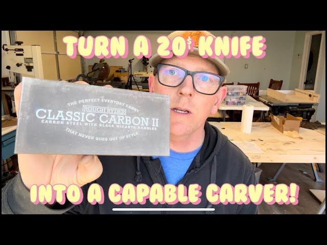 How to modify a pocket knife to be carving knife sharp!