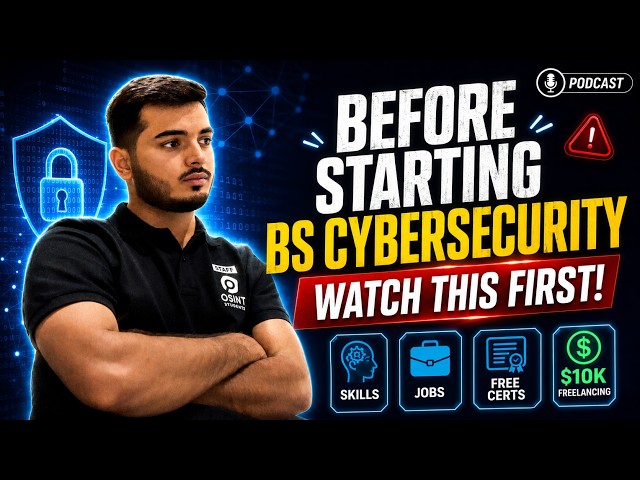Before Starting BS Cybersecurity, Watch This! | Skills, Jobs, Certifications | Ashar Khalil