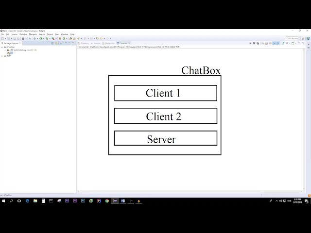 Easy Java chat application in Eclipse for middle school students