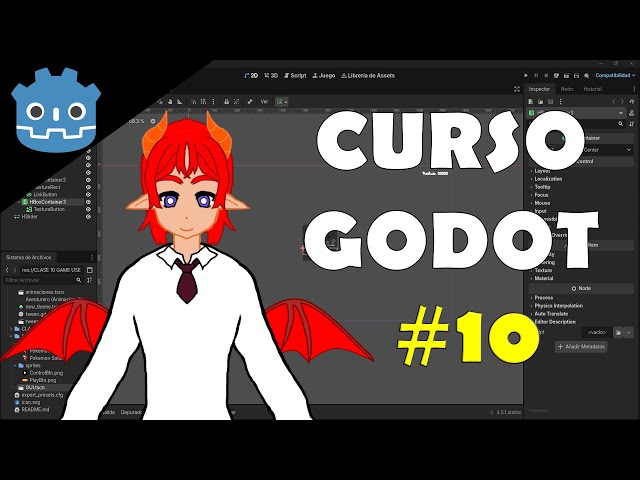 【CURSO GODOT ENGINE 4】 Interfaces de Usuario #vtuber #vstreamer