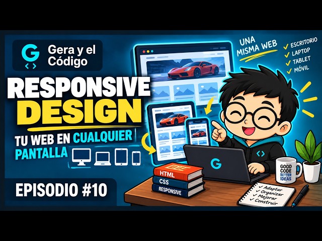 🔥 Aprende a Programar desde Cero - CLASE #10 - Responsive Design | Tu web en cualquier pantalla 📱💻