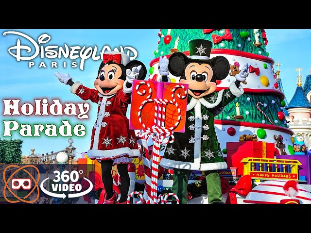 [5K 360] Disney's Christmas Parade 2019 - Disneyland Paris Enchanted Christmas