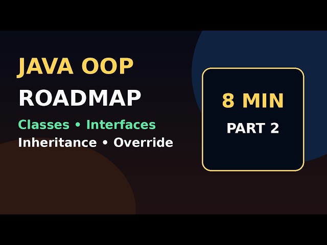 Java OOP Basics in 8 Minutes – Part 2: Classes, Constructors, Interfaces & Inheritance