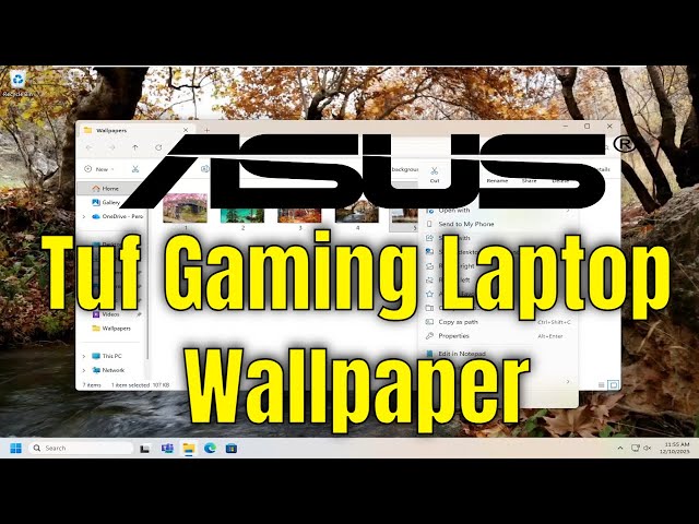 How To Change Wallpaper On ASUS Tuf Gaming Laptop [Guide]
