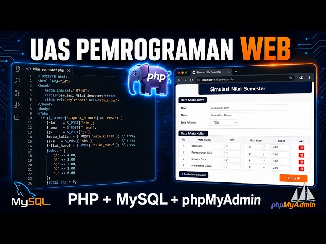 Abdul Mutolib 41824010079 | Pengerjaan UAS Pemrograman Web - HTML, PHP & MySQL