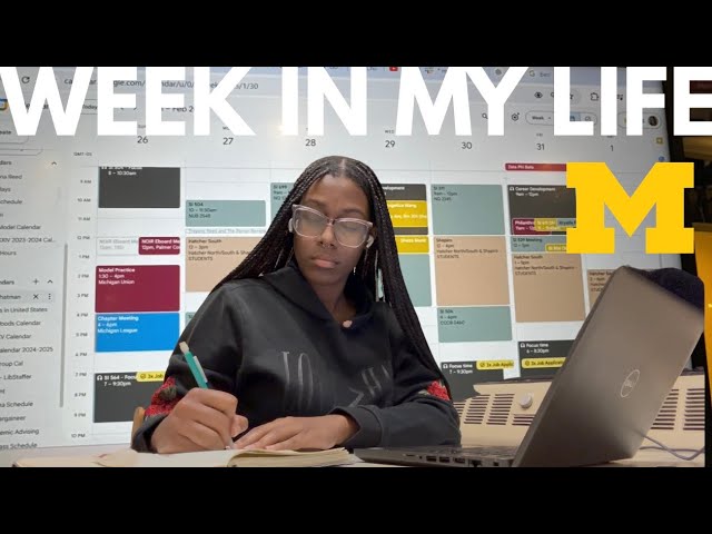 Week In My Life As A Graduate Student | University of Michigan