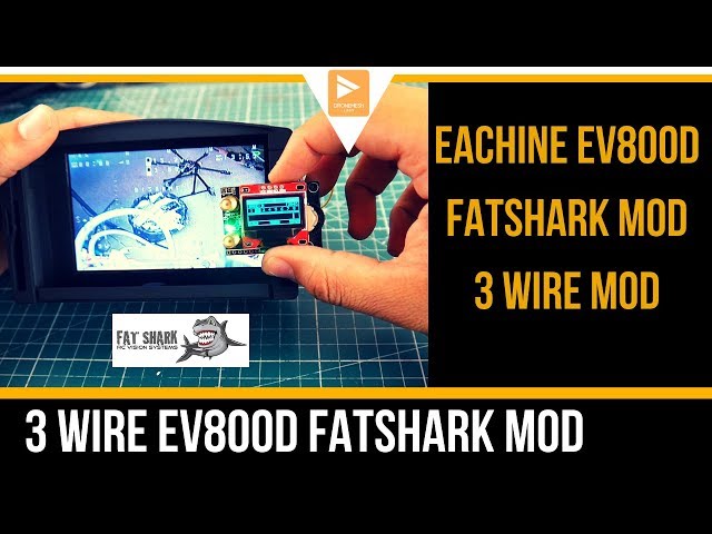 Eachine EV800D Fatshark Mod // 3 Wire Mod Install any Fatshark Module Eachine Ev800D