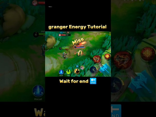 Granger Energy Tutorial Mobile Legends #granger #ml2b al#tutorial #mlbb #tutorial