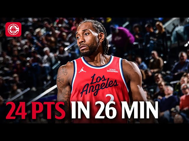 Kawhi Leonard Drops 24 PTS in 26 Minutes vs Lakers