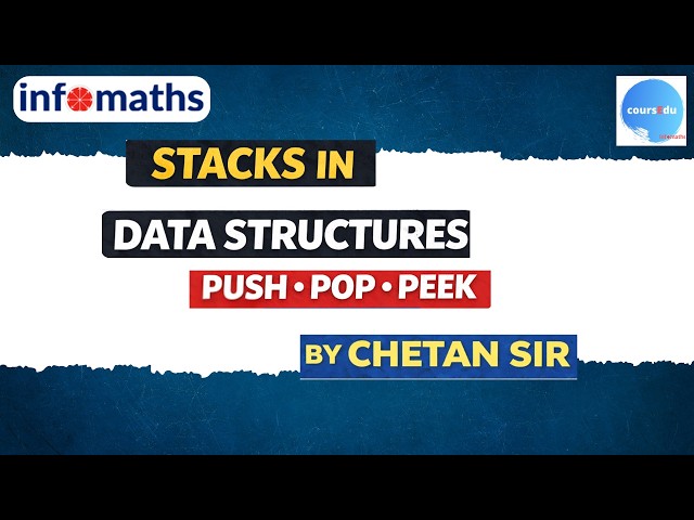 Stacks in Data Structures Lecture | Push, Pop, Peek Explained