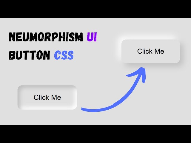 Create Modern Neumorphism Button with HTML & CSS