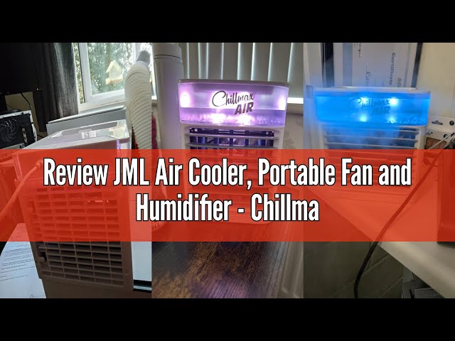 Review JML Air Cooler, Portable Fan and Humidifier - Chillmax Air Pure Chill 2.0, 4-Speed Settings w