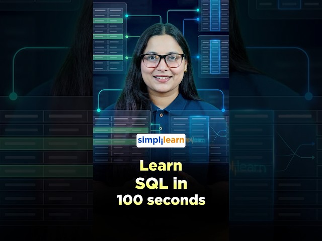 SQL In 100 Seconds | What Is SQL? | SQL Tutorial For Beginners | SQL Course | #Shorts | #Simplilearn