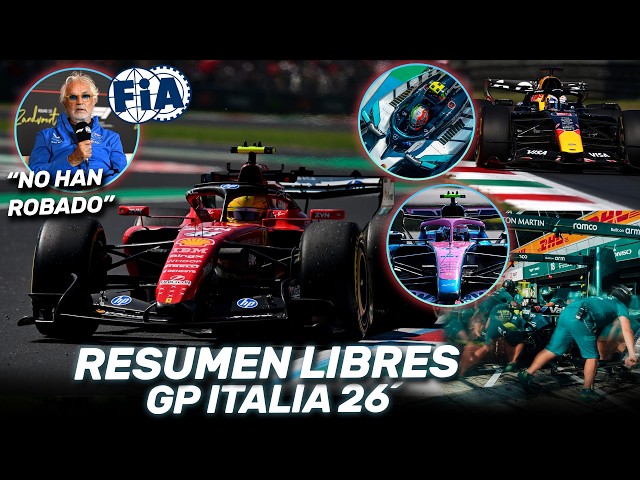 ¡¡ESCANDALO FIA!! BRIATORE EXPLOTA, FERRARI AMENAZA en CASA - RESUMEN LIBRES GP ITALIA F1 2026